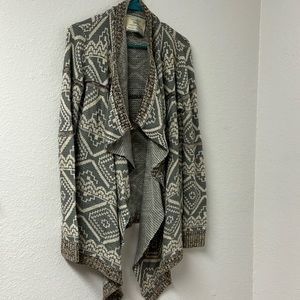 California moonrise women’s Bohemian open front cardigan size S/P